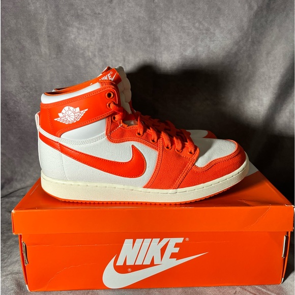🔥🔥nike jordan 1 KO syracuse rush orange high tops size 10M - Picture 3 of 7